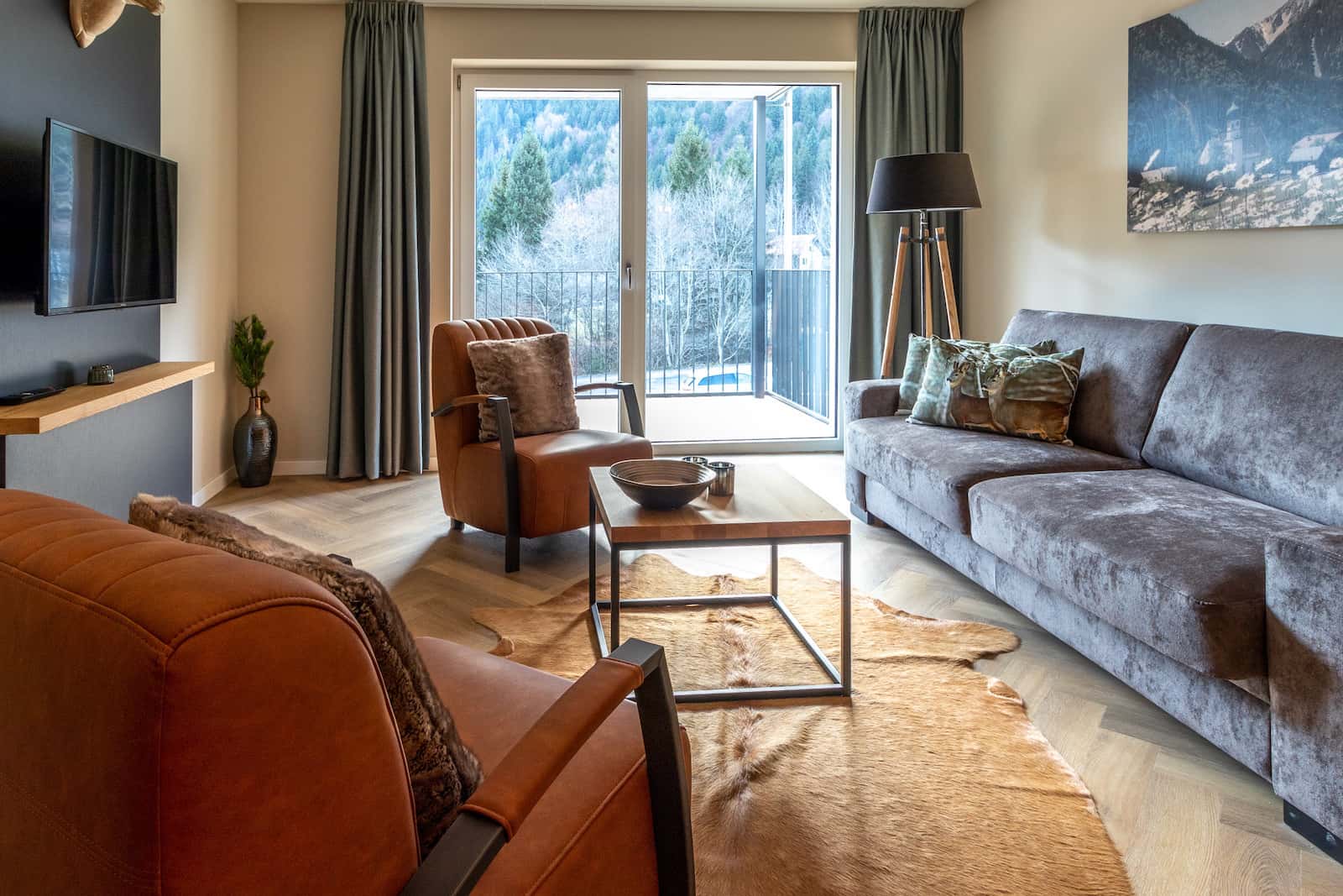 Stylish 5p apartment near ski resort